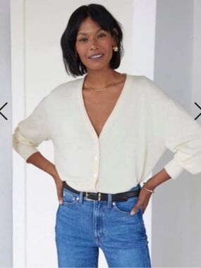 AYR Cardigan Airport Cardi in Sweet Cream